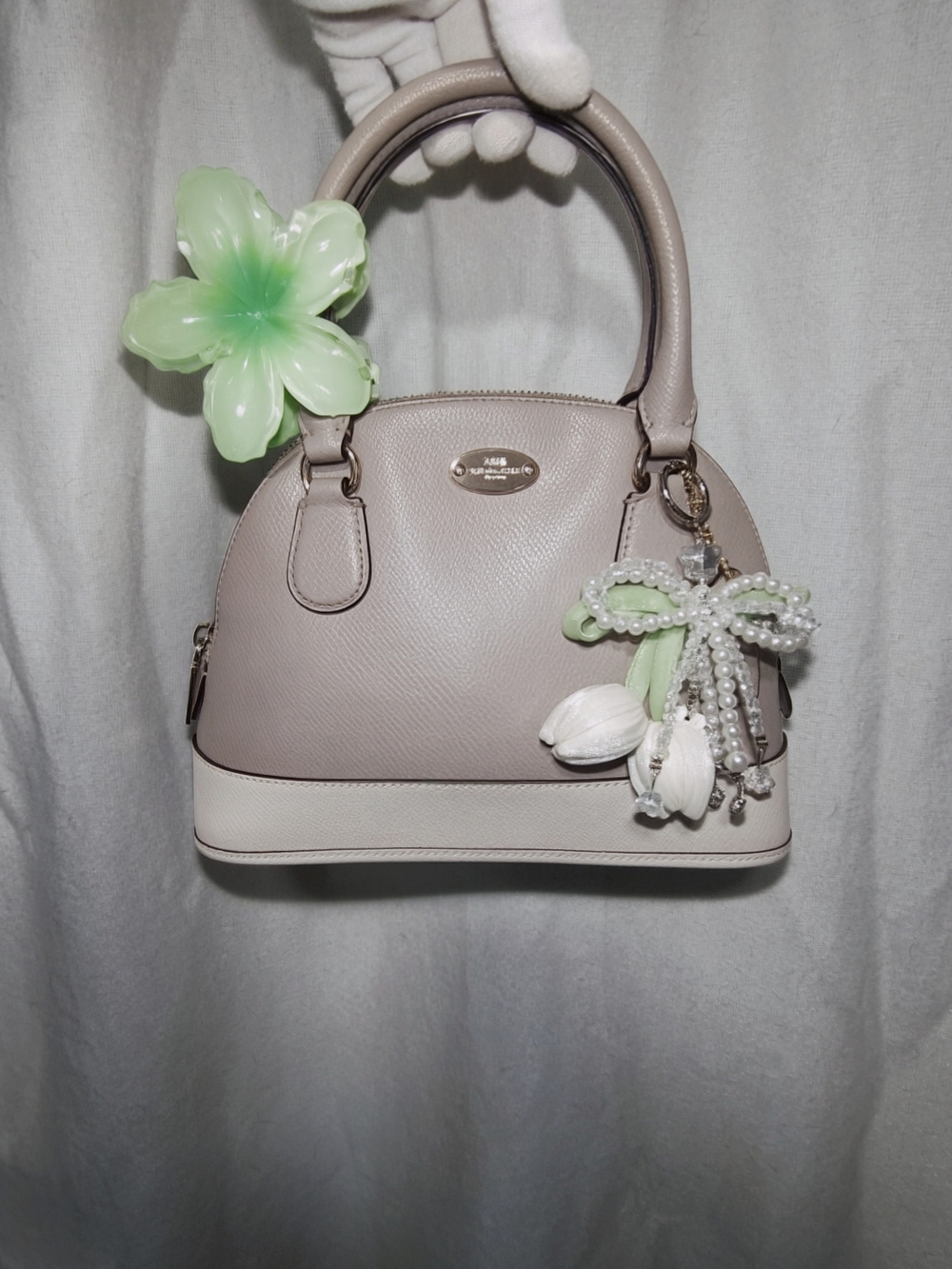 Coach Mini Sierra Satchel Crossgrain Leather Handbag Crossbody Purse